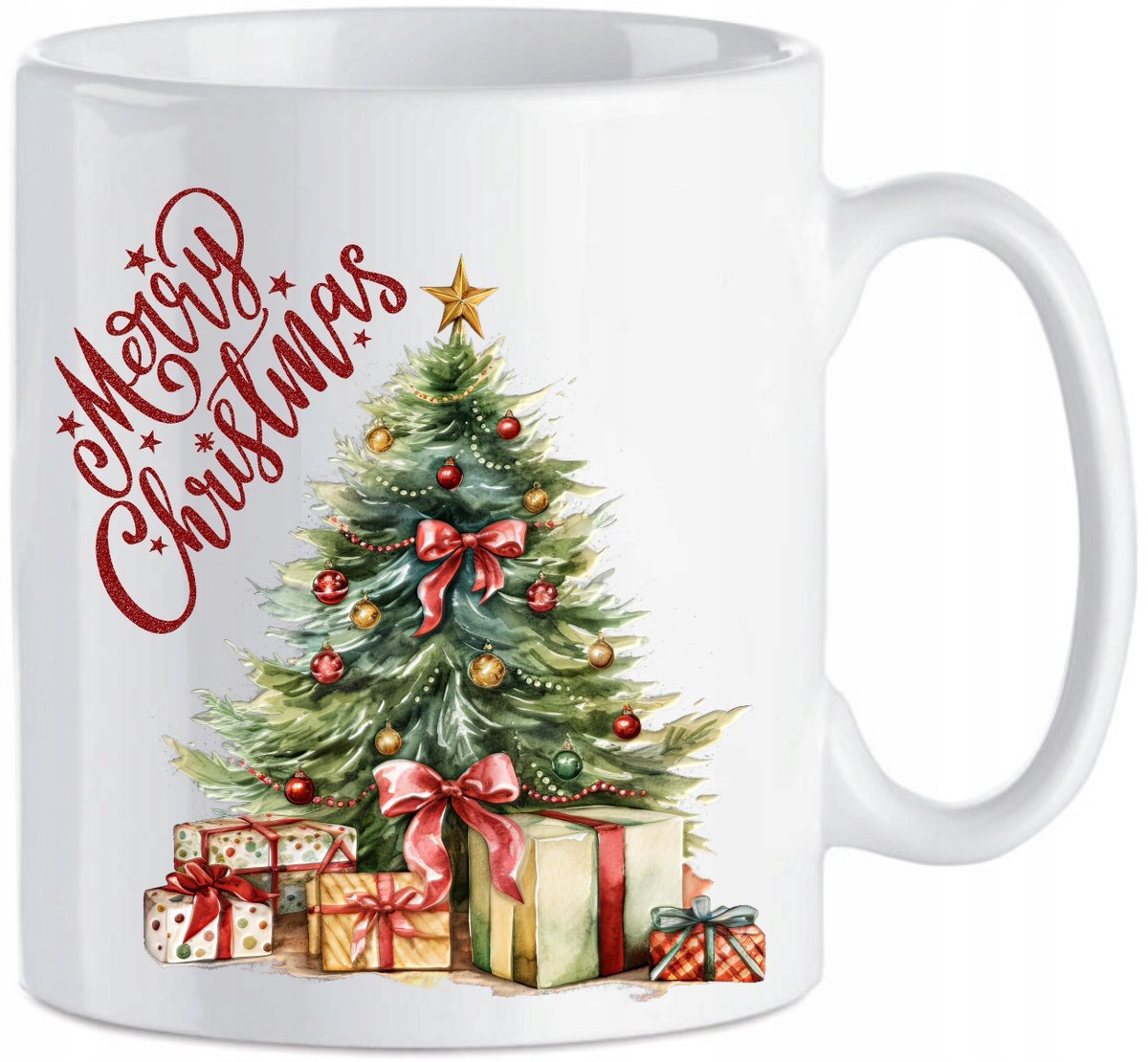 Keramische Mok Kerstboom Cadeau - Vrolijk kerstfeest