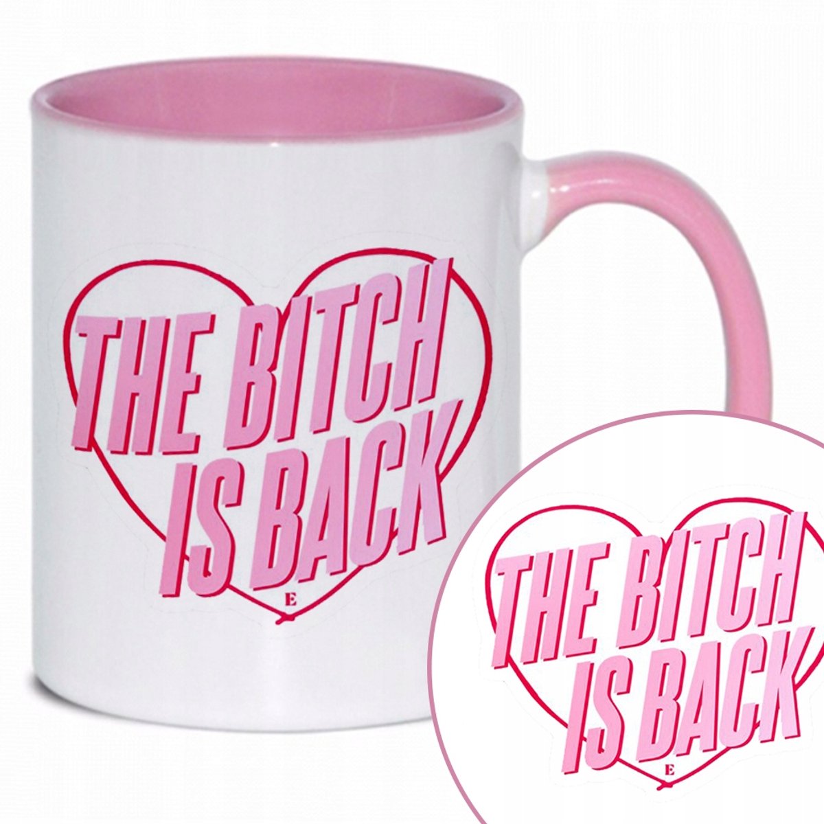 Roze Mok "The Bitch Is Back" - Cadeau met Unieke Patronen