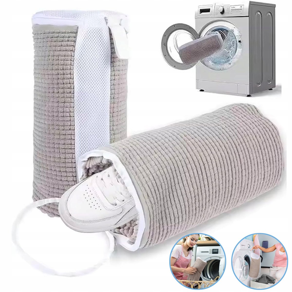 Merkloze Schoenen Wassen Netzak met Rits - Beschermde Schoenen & Wasmachine