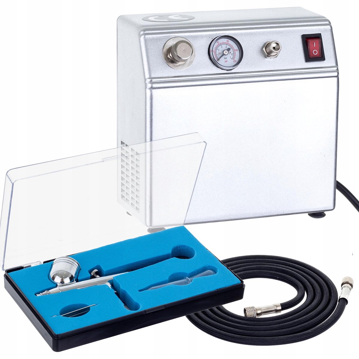 Aerograaf Compressorset met Reducer & Manometer - 0,3mm