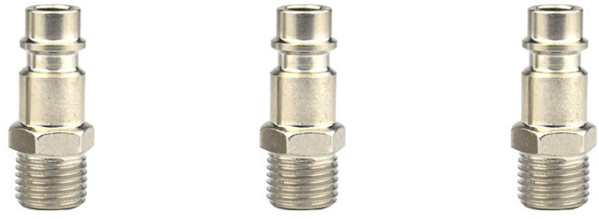 SolidKeus - Compressed Air Nippel met Externe Draad (1/4 inch)