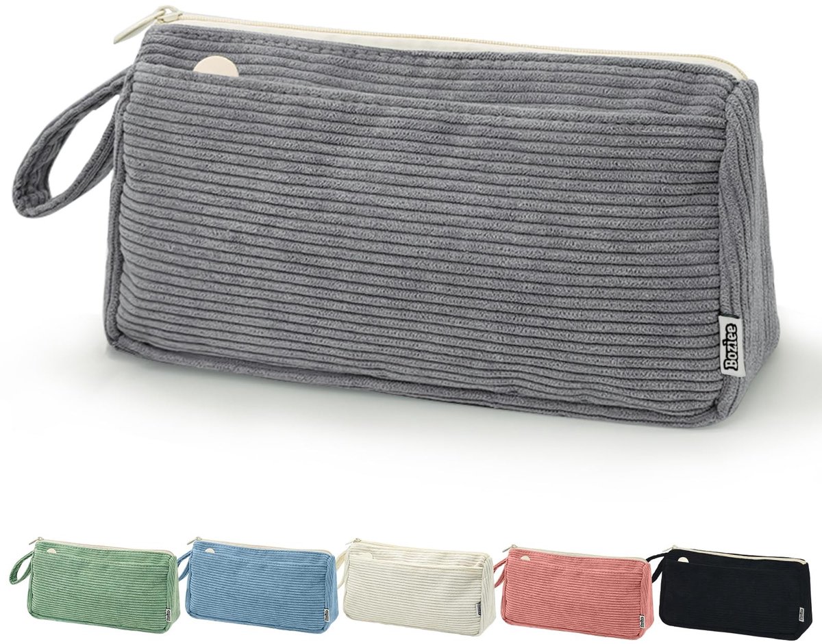 SolidKeus - Kleine Corduroy Cosmetic Bag voor Reizen en Makeup