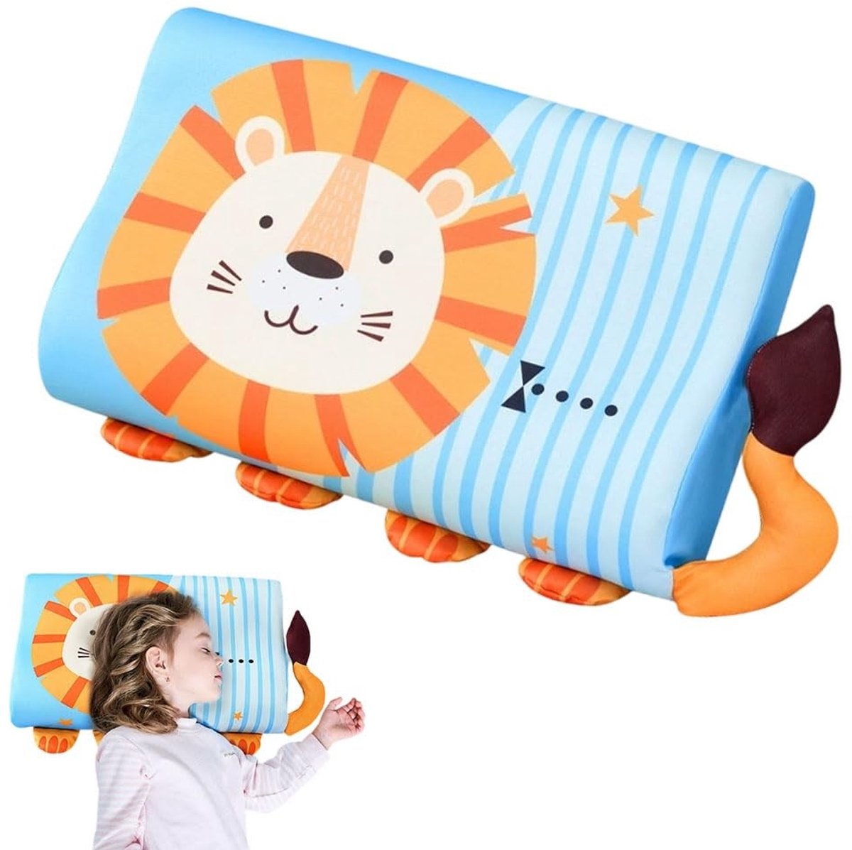 SolidKeus - Kinderkussen met Schattig Ontwerp en Kussensloop