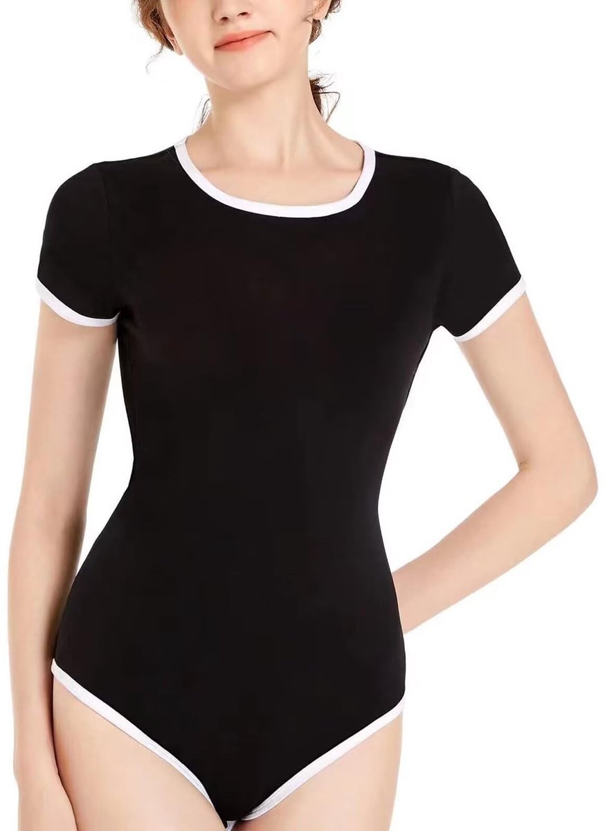 SolidKeus - Dames Bodysuit Katoen Pyjama Jumpsuit