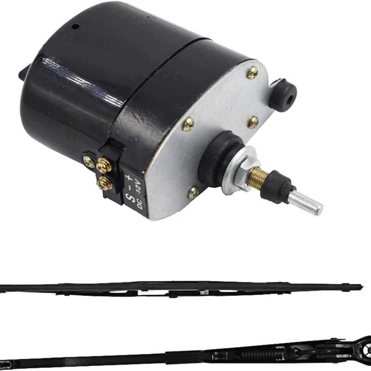 SolidKeus - 12V Windscreen Wiper Motor met Arm en Blad