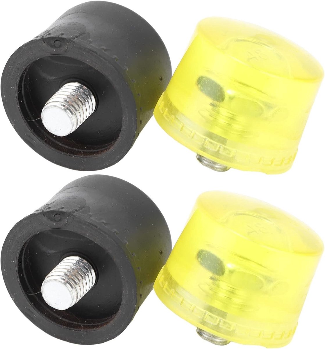 Rubber Hamer Vervangkoppen Set van 2, Impact Hoofd Hamer Vervangtips, Hamer Accessoires voor Klussen en Onderhoud (Φ40mm)