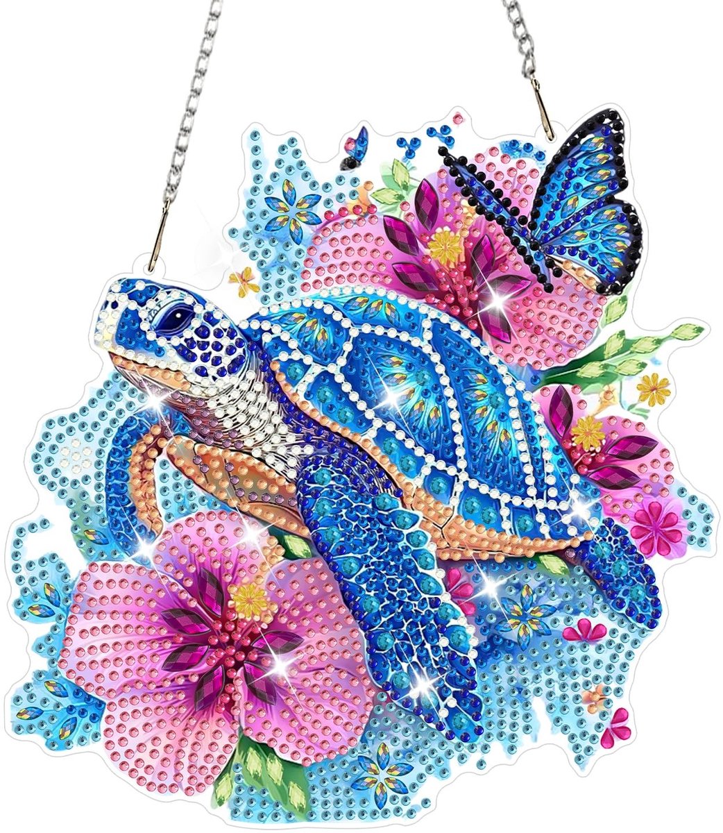 SolidKeus - Schildpadden Diamant Schilderij Hangset voor Decoratie