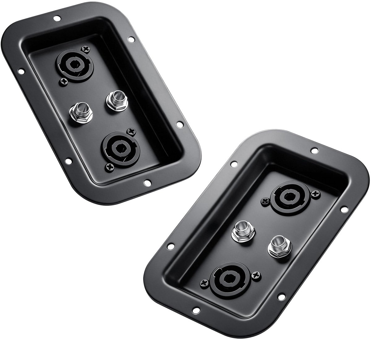 SolidKeus - Speaker Terminal Box met NL4FC Speakon Jacks en 1/4 Inch Jack voor Audio DIY (Set van 2)