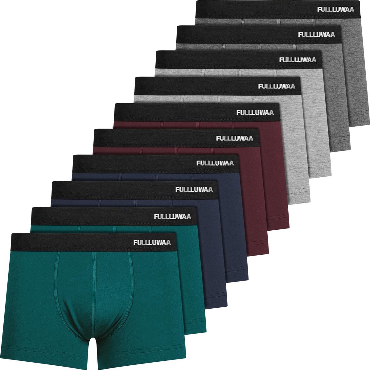 SolidKeus - 10-pack Katoenen Boxer Shorts voor Mannen