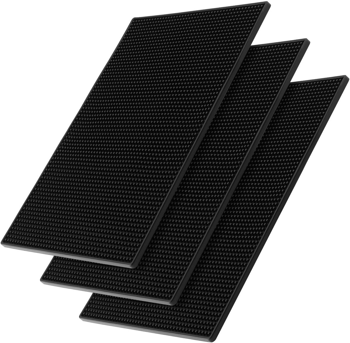 SolidKeus - 3 Stuks Silicone Barmat voor Droog Glazen met Antislip