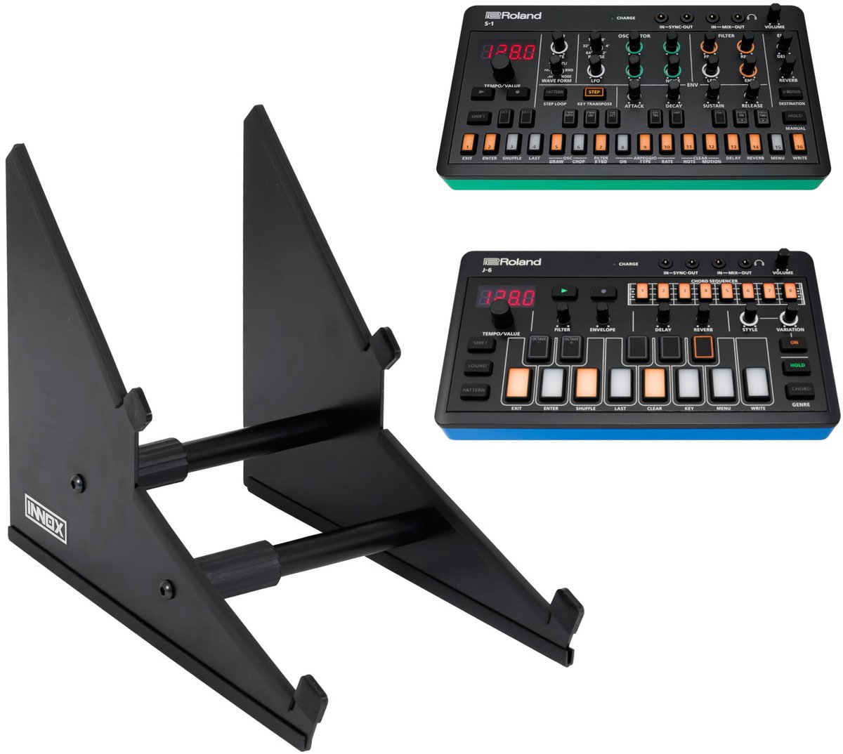 Synthstand voor 2 apparaten - Innox SynthStand 01 - Multikleur
