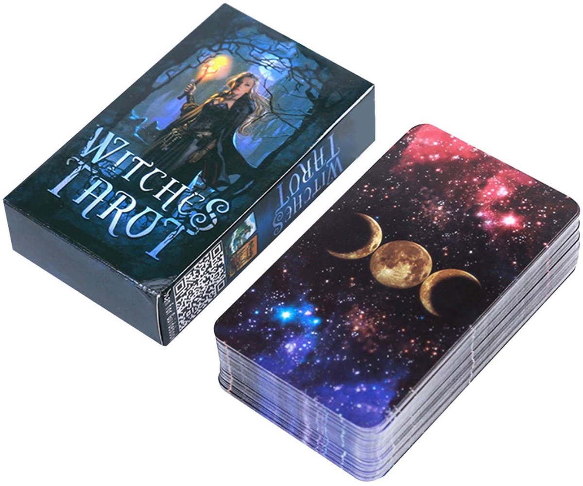 SolidKeus - Set van 78 Tarotkaarten voor Toekomstvoorspelling en Waarzeggerij, Engelse Editie