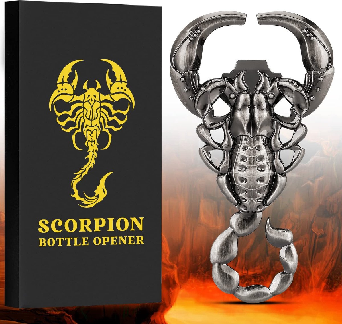 SolidKeus - Scorpio Bierflesopener met Cadeaubox voor Mannen