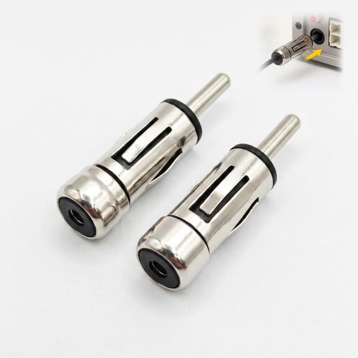 SolidKeus - Autoradio Antenne Adapter Set DIN naar ISO Mannelijk/Vrouwelijk
