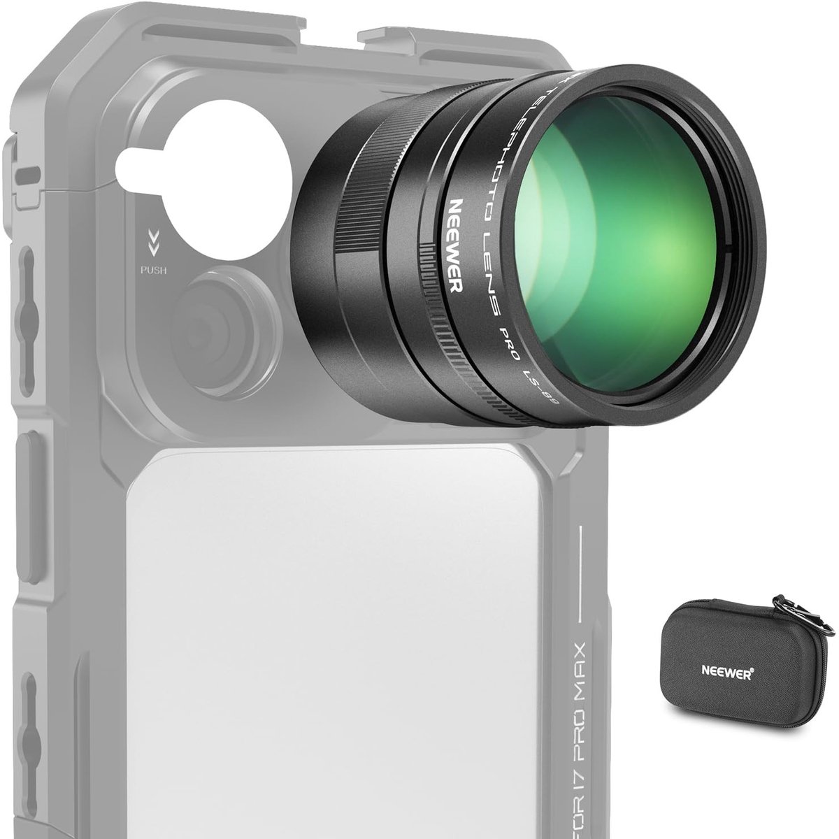 SolidKeus - Teleconverter voor Telefoto Lens met 360mm Bereik voor Smartphones