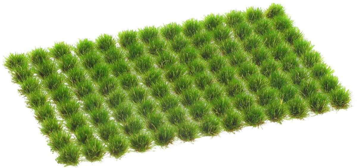 SolidKeus - 104 Stuks Statisch Gras voor Modelbouw en Miniatuurlandschappen