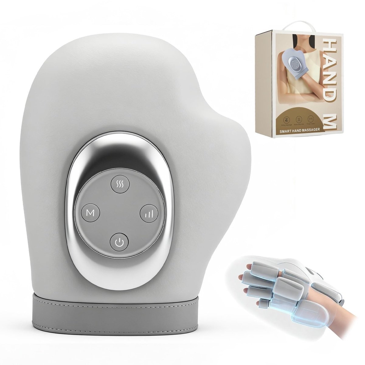 SolidKeus - Elektrische Handmassager met Warmte en Compressie