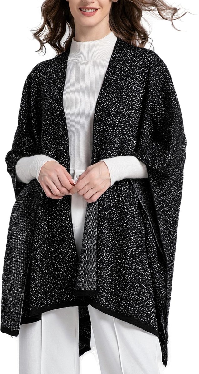 SolidKeus - Zachte Gebreide Poncho voor Dames