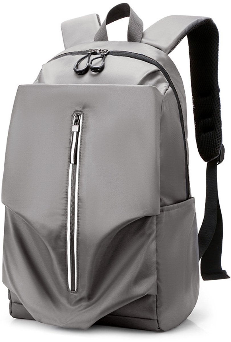 YAGXIG Campus Rugzak - Jongensrugzak - Schooltas voor studenten - Waterdicht - Laptoprugzak - met USB-poort - Voor laptops van 16 inch en kleiner - Grijs