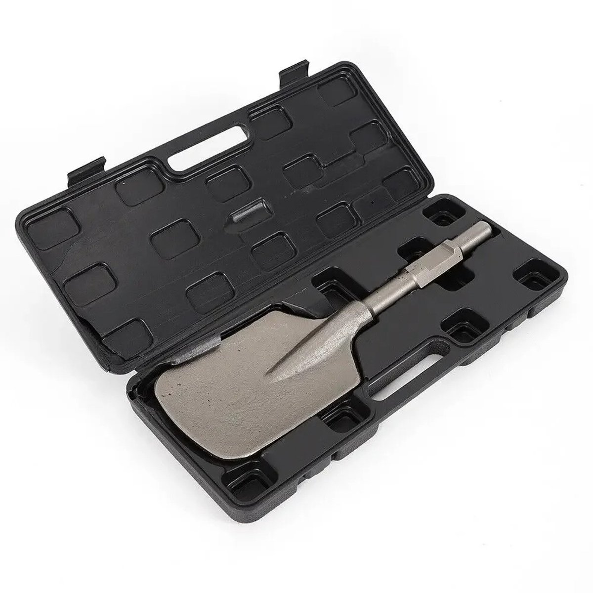 Velori Klei Spade Beitel 1-1/8 Inch Hex Shank - Jackhammer Beitel - Sloophamer Beitel - Extra Brede Schopbeitel - 40Cr Chroomstaal - 440 mm