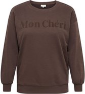 ONLY CARMAKOMA - CARVIOLETTA L/S O-NECK PRINT SWEAT JRS Dames Trui