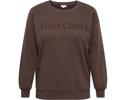 ONLY CARMAKOMA - CARVIOLETTA L/S O-NECK PRINT SWEAT JRS Dames Trui