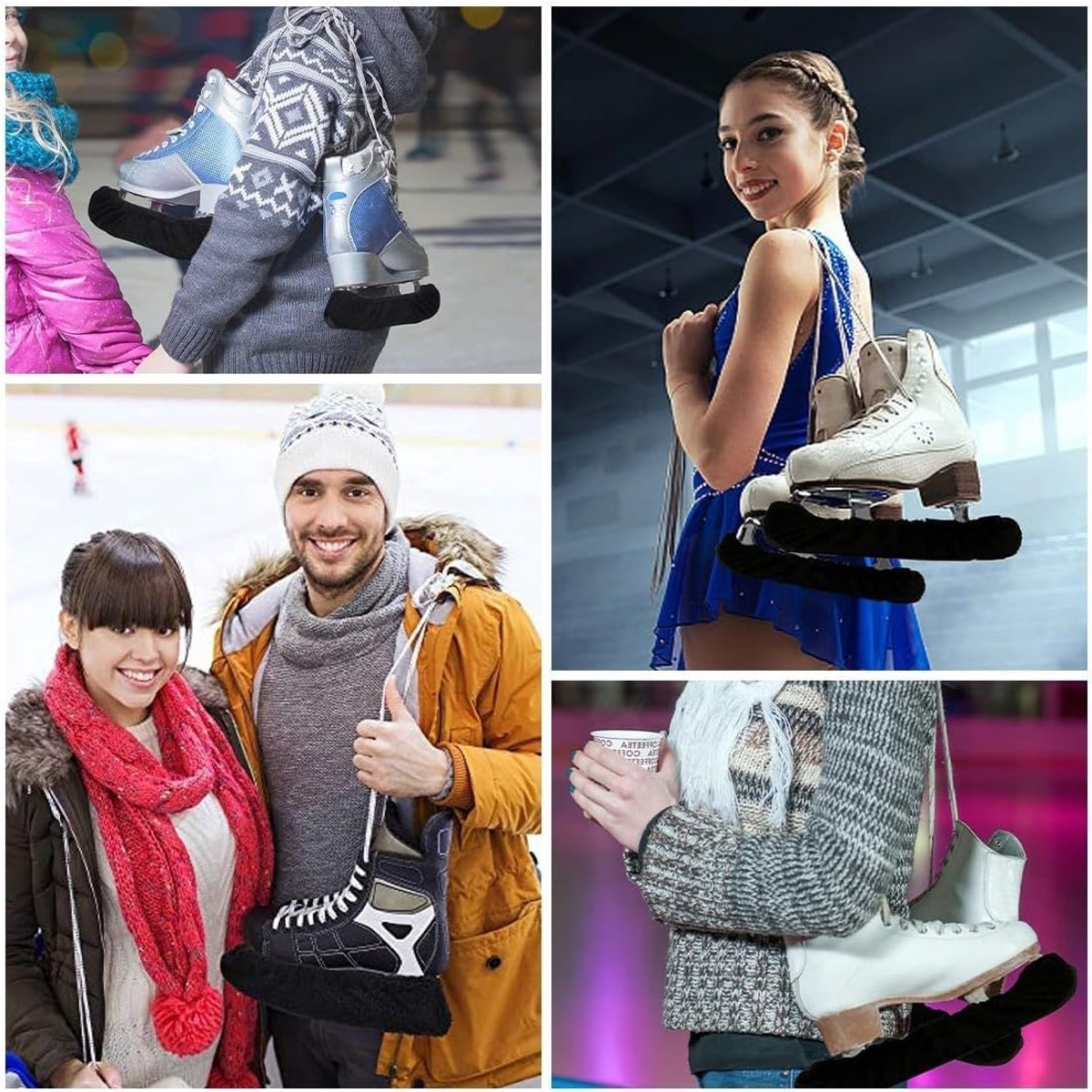 SnelShoppen - 1 paar waterdichte nylon skate beschermhoezen voor volwassenen en kinderen - Bescherming tegen krassen en blessures voor skates