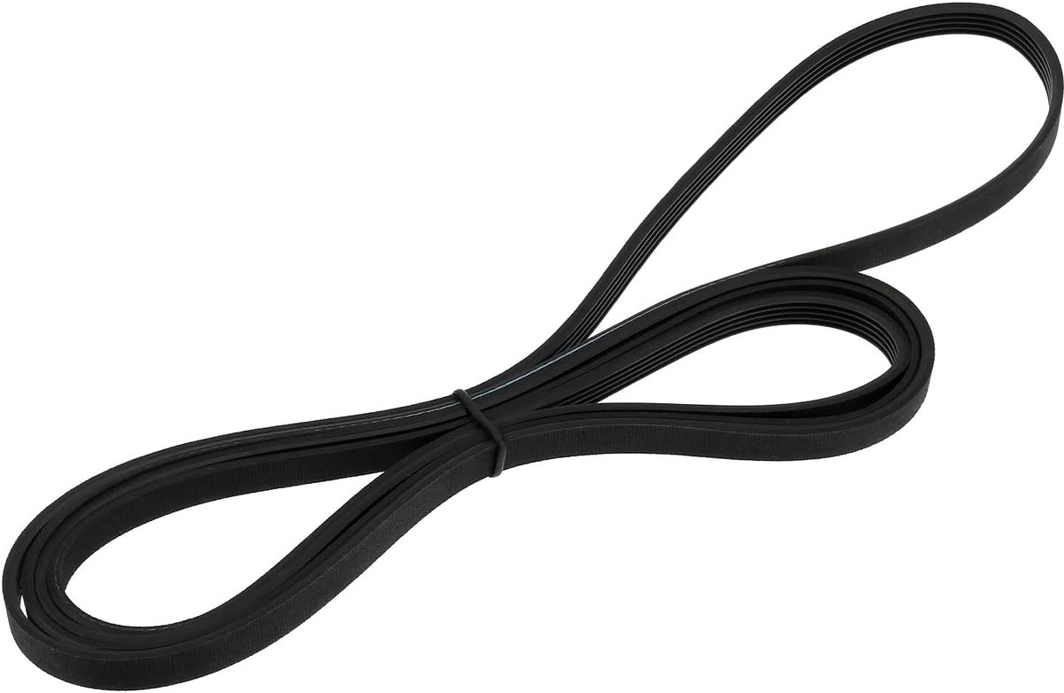 SnelShoppen - 1 Stuk Droger Trommelriem Compatibel met Costway Droger PH1920 1920mm Lengte 8mm Breedte Rubber Zwarte Riempje met 4 Groeven 5 Ribben