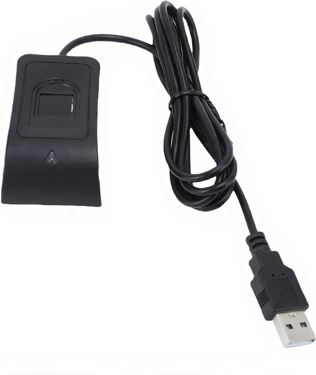 SnelShoppen - Dpofirs Desktop USB Vingerafdruklezer, 360 Graden Aanraak Biometrische Scanner voor PC, Plug and Play voor Windows 10 11 Android Linux,