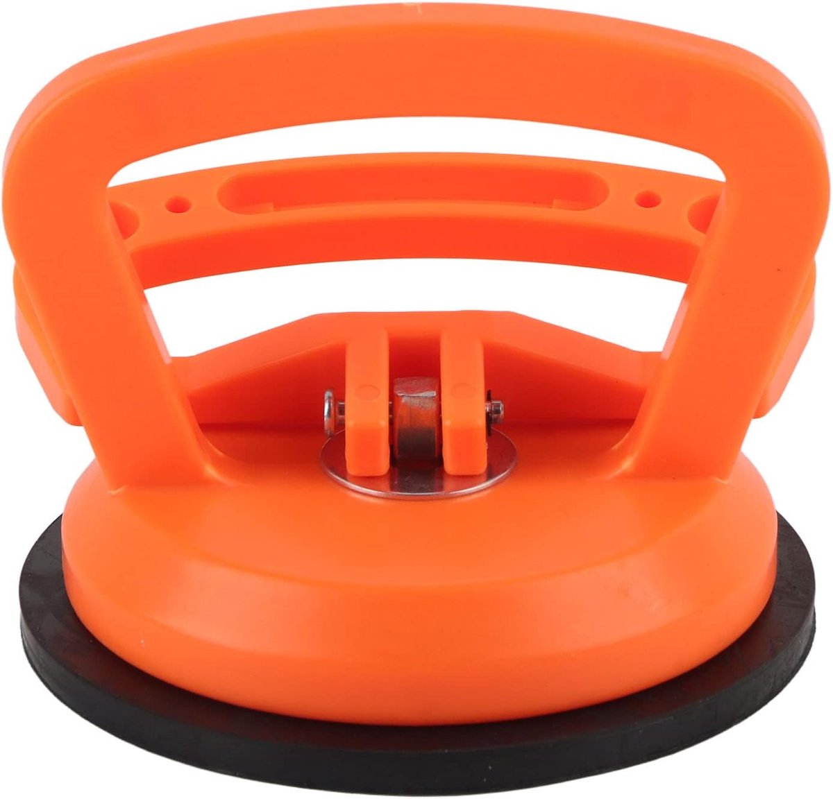 SnelShoppen - Vacuüm Zuignap Glas Lifter met Sterke Trekkracht voor Vloer en Keramische Tegels tot 50 kg - Oranje - Perfect voor Verhuizen en Klussen