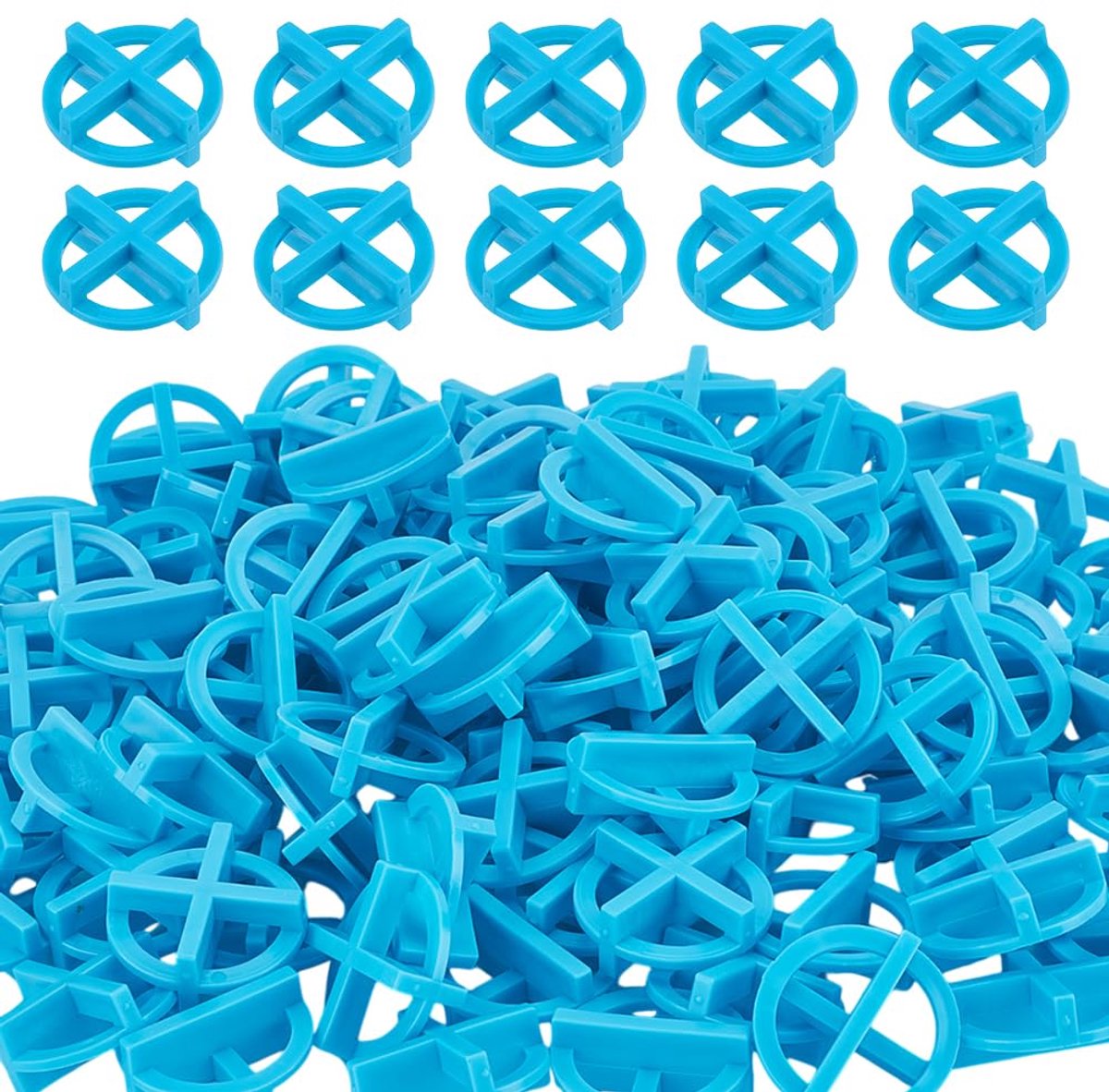 SnelShoppen - 500 Stuks 1/8 Inch (3mm) Kruisafstandhouders Verwijderbare Hoekverdeler Tegelafstandhouders Tegel Niveau Clips Houten Vloertegels Huisde