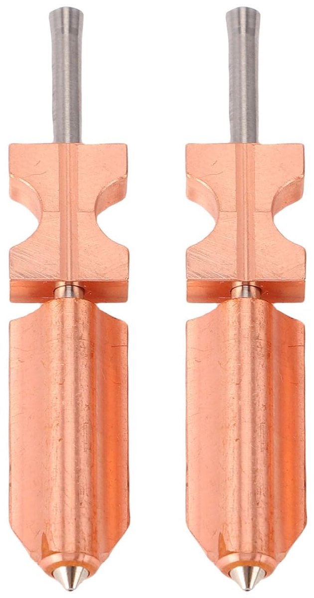 SnelShoppen - 2 stuks 0.4mm Nozzle Hotend Vervanging voor 3D Printer, All Metal Snel Loskoppelbare Nozzle Hot End met Geïntegreerde Heatbreak Throat T