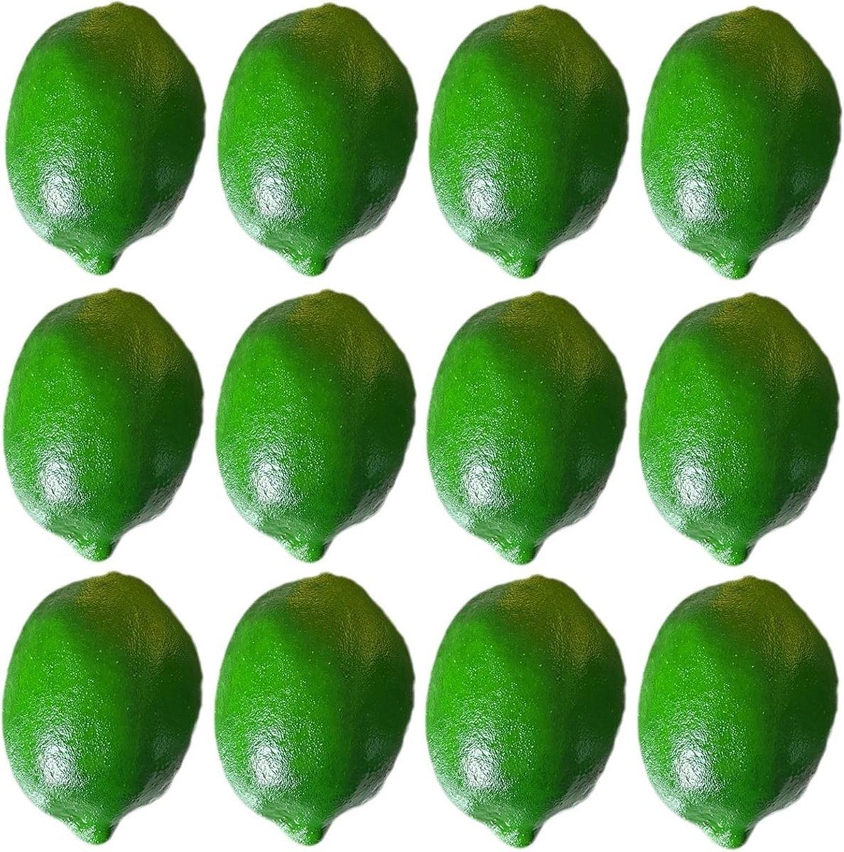SnelShoppen - 12 Stuks Kunstmatige Citroenen Gele Lemon Decoratie Kunstfruit Voor Feest, Keuken, Fotografie Props - Duurzaam Plastic, Herbruikbaar, 7.