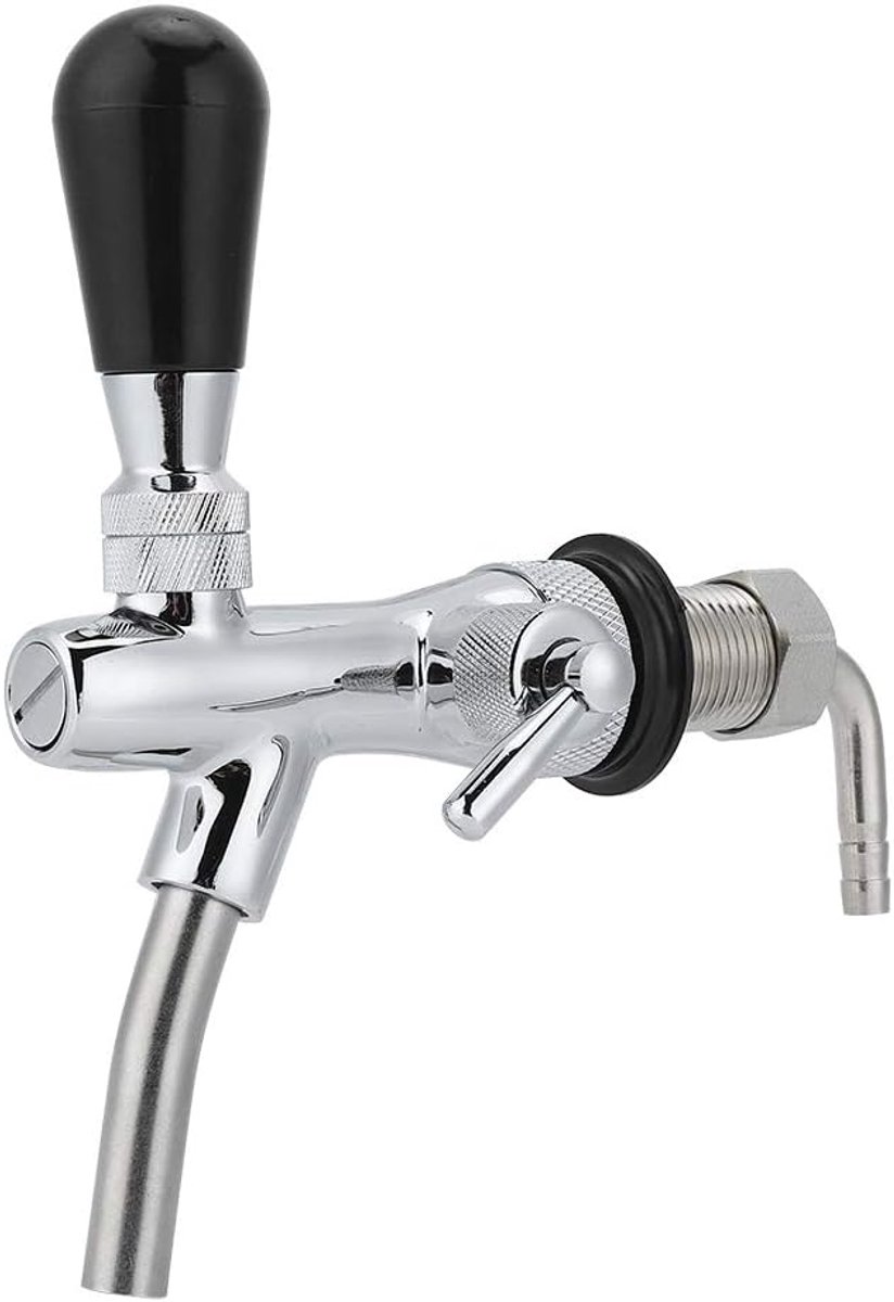 SnelShoppen - Verstelbare Bier Tap - G5/8in Draad - Bierventiel met Stroomregeling voor Thuisbar, Feest, Camping, Bar, Restaurant