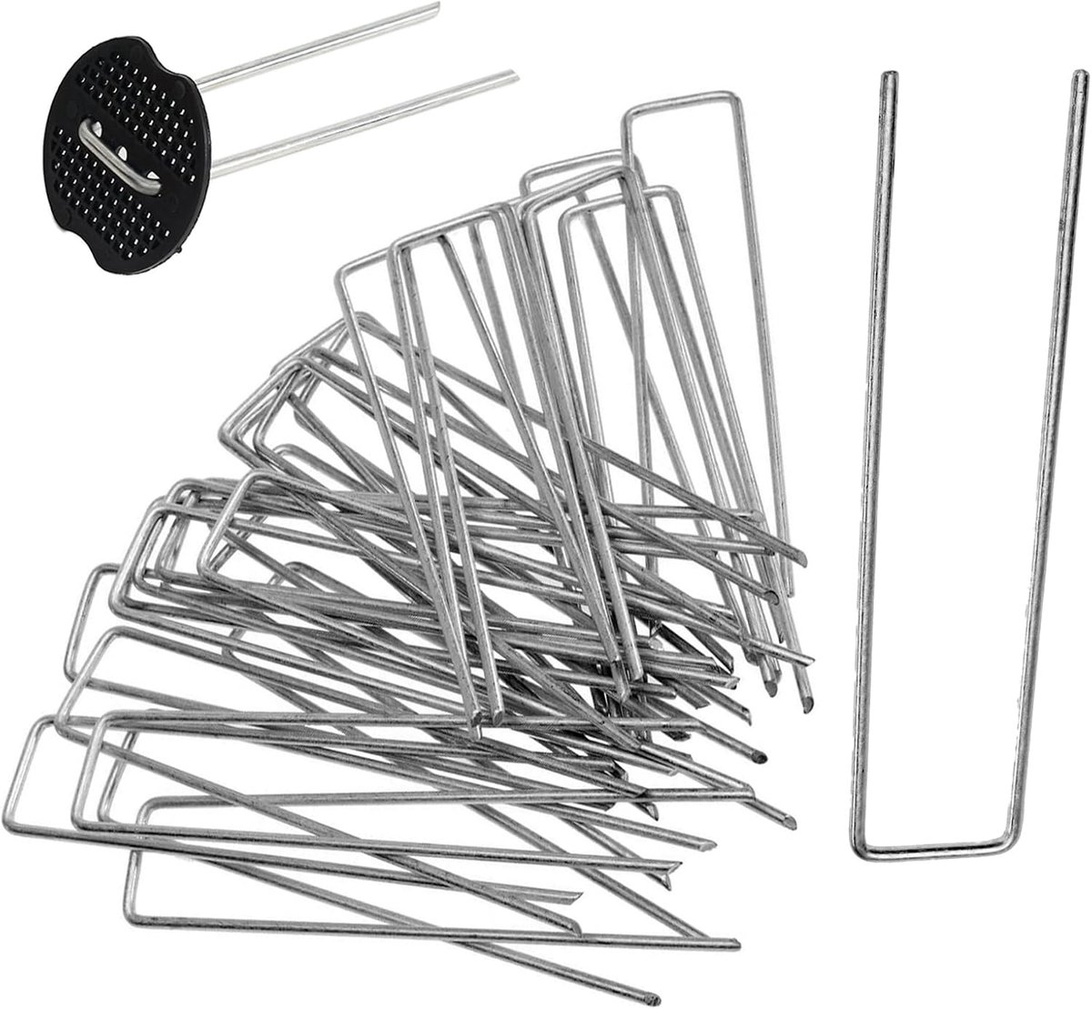 SnelShoppen - Grondankers, Tenthaken, Tentpinnen, Stormbestendige Pegs, Camping, Robuuste Stalen Grondankers, 55 Stuks voor Tuin, Camping en Dieren