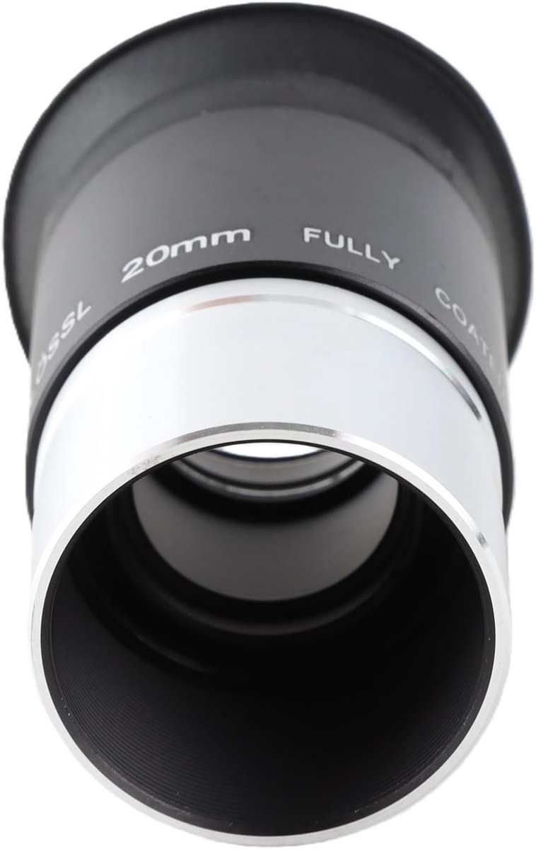 SnelShoppen - Astronomie Telescoop Oculair Plossl 20 Mm met 1.25 Inch Filter Draad voor Sterrenkijken, Ideaal voor Brildragers, Duurzaam en Comfortabe