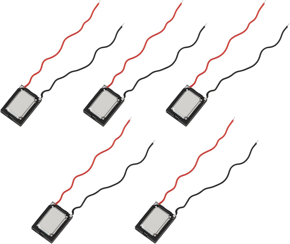 SnelShoppen - 5 Stuks Miniatuur Luidsprekers 3x11x15mm 6 Ohm 0.7W Geschikt voor Modellen en Miniatuur Installaties