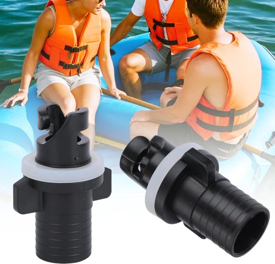 Allecto - Inflatable Kayak Pomp Adapter - Halkey Roberts Ventielen - Geschikt voor Paddleboard - Boot Accessoire - 2 Stuks — afbeelding 3