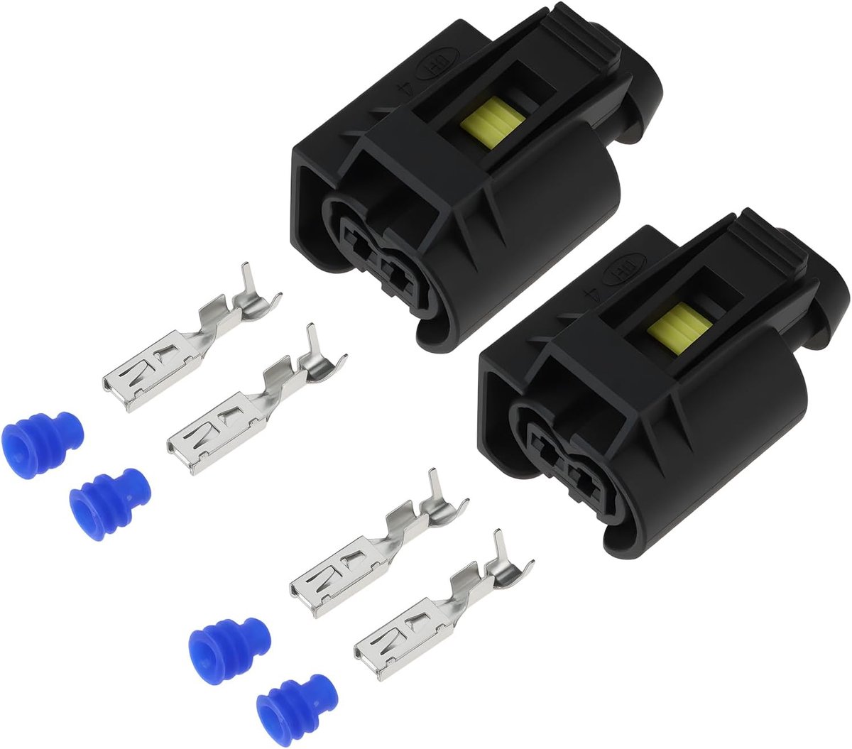 SnelShoppen - 2 Stuks 2.8mm 2-Pin Vrouwelijke Connector Kit voor Nissan Qashqai Brandstofinjector, Vervanging OEM 22140492075, 10800444523, 9441291, K