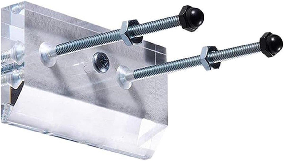 Skateboard Wandhanger Muurbeugel Skateboard Skateboard Tonen Zwevend Effect 7.6×4.3cm Transparant