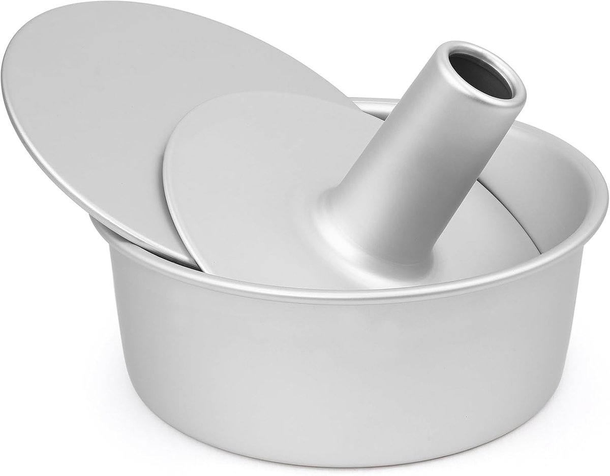 Ronde Bakvorm - Aluminium - Ø 23 cm - Geanodiseerd met 2 Losse Bodems - Voor Bakkers en Huishoudens