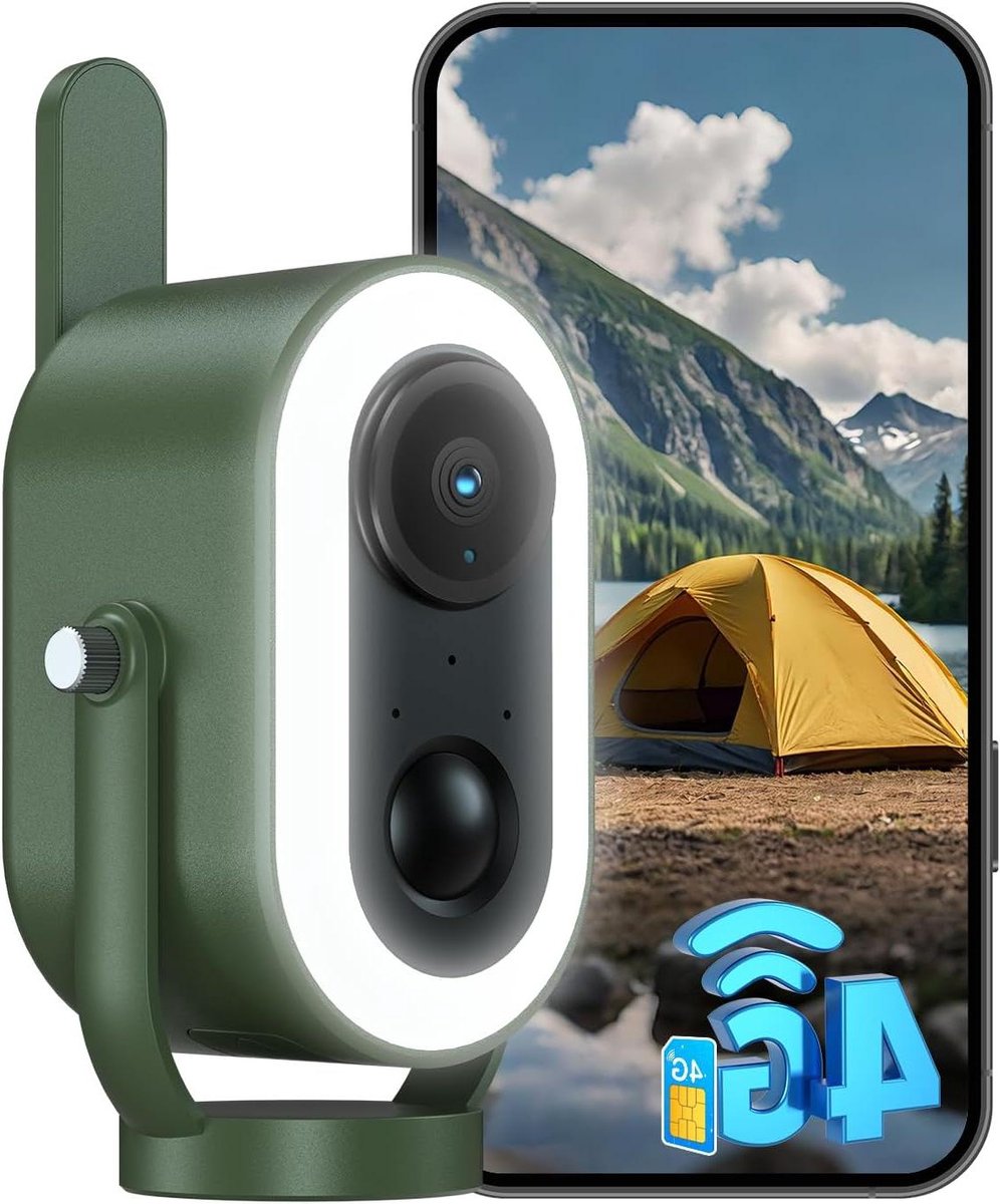 Wildcamera met SIM - Buiten camera - Natuur observeren - 4G connectiviteit - 19x16x10 cm - Groen