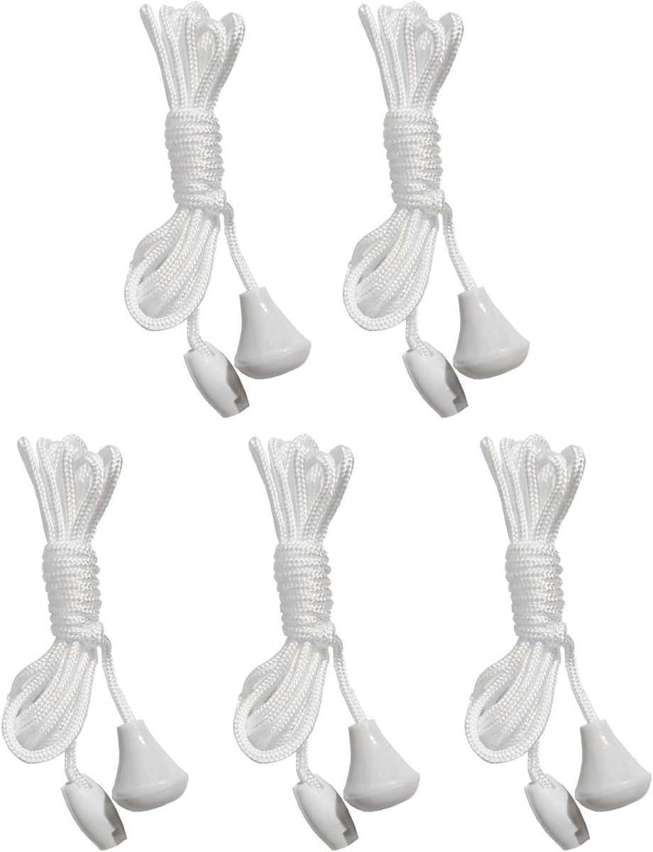 SnelShoppen - 5 Stuks 1.5m Lange Trekkabel, Badkamer Trekkabel Lichtschakelaar, Draad Trekkabel, Voor Badkamer Plafond Schakelaar, Duurzaam Nylon
