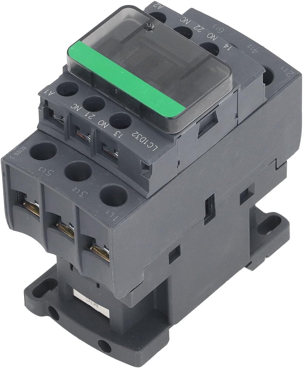 SnelShoppen - AC Connector LC1D32 32A Hoogspanning Spoel Motorcontroller, 1NO 1NC, Sterke Geleidbaarheid voor Industriële Elektrische Installaties en