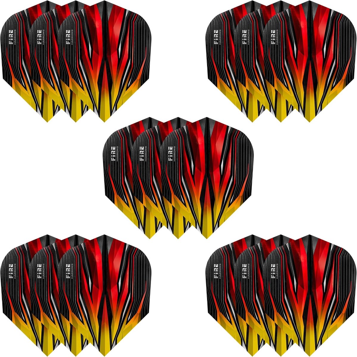 SnelShoppen - Dart Vliegen Set van 5 Premium Extra Sterk Dart Vliegzak (15 Vliegen) - Ideaal voor Wedstrijden, Feestjes, en Thuisgebruik