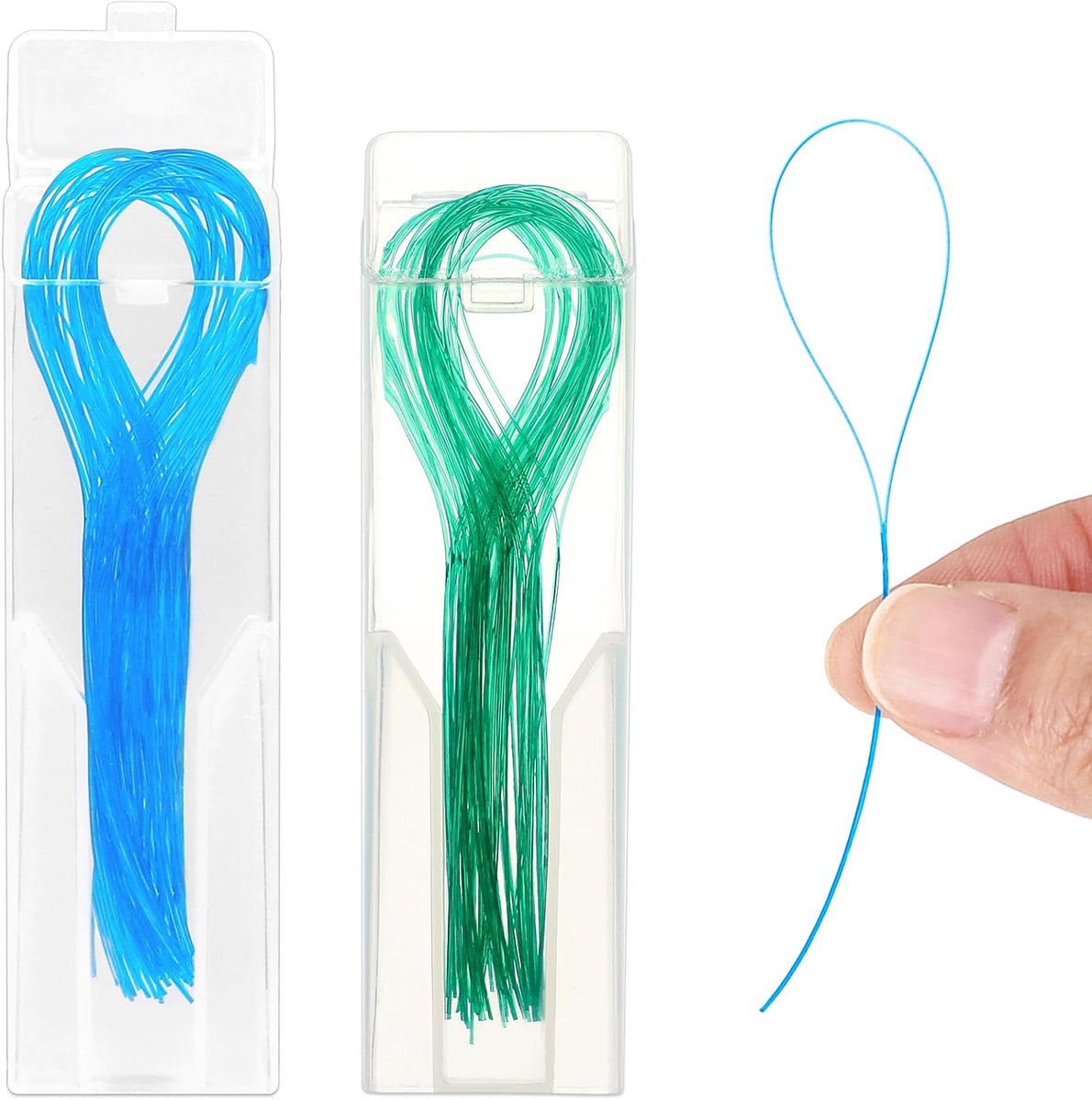 SnelShoppen - 100 Stuks Tandfloss Deep Dental Floss voor Bruggen, Tandbeugels, Tandimplantaten, Nylon Ring Ontwerp, Eenvoudig in Gebruik, Frisse Adem