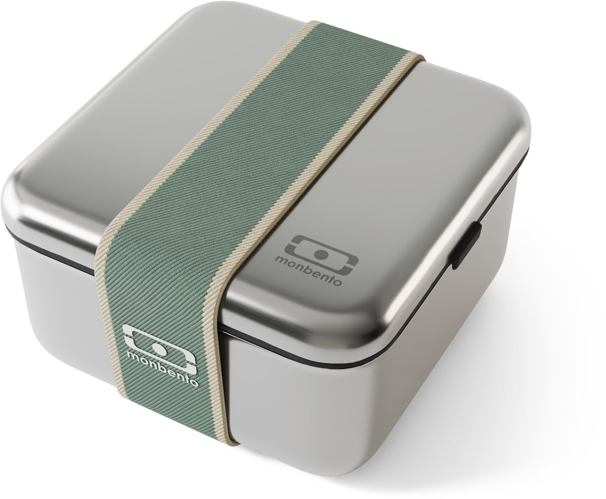 Monbento Sense L Bentobox - Lunchbox - 1 L - RVS - Groen