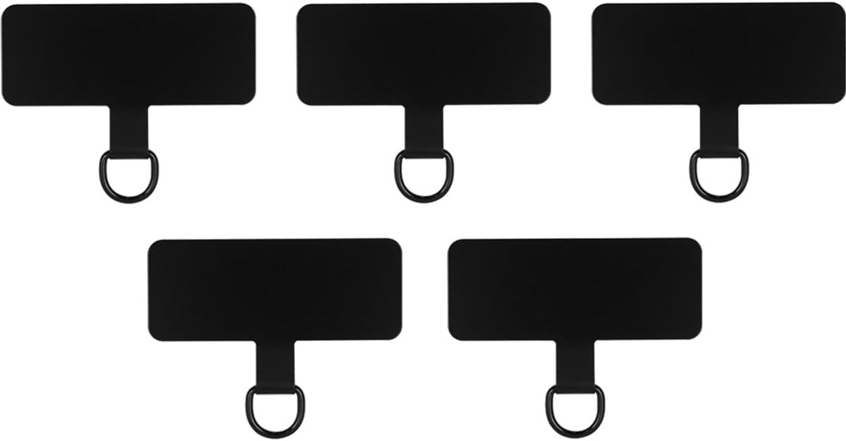 SnelShoppen - 5 Stuks Mobiele Telefoon Oplaadkabel Pads, Duurzaam Metaal Zilver IJzeren Mobile Spring Ring, Robuuste Draagbare Telefoon Onderdeel voor