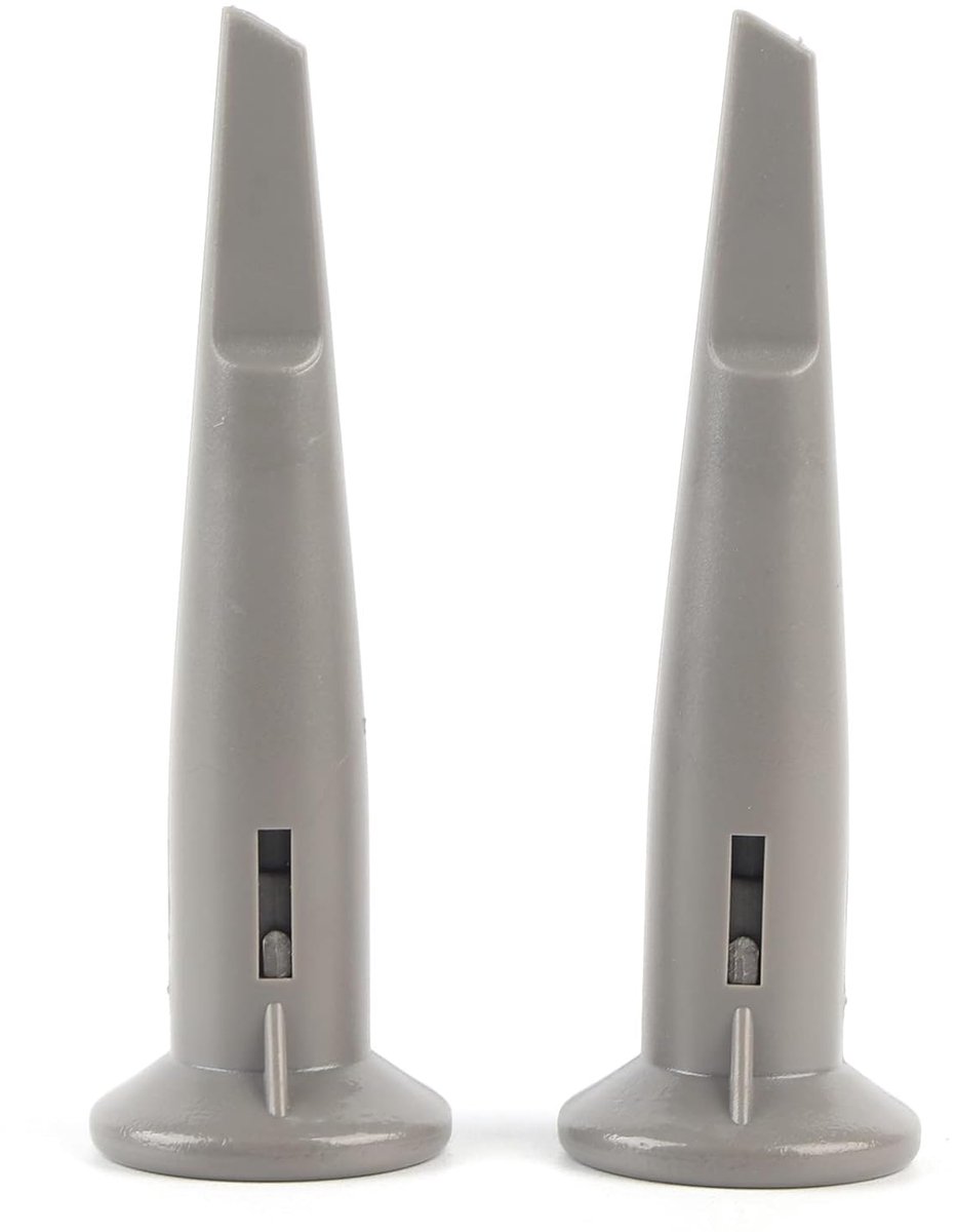 SnelShoppen - 1 Paar Oscilloscoop Toetsen, Universele Beschermhoes met Haak, Grijs, Vervangaccessoires voor Oscilloscoop Knoppen, Geschikt voor P6139A
