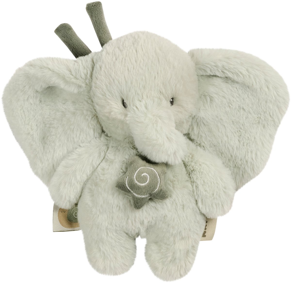 Nattou LouLou Muziekknuffel Olifant - Zachte Knuffel met Muziek - Baby Cadeau - 20 cm - Lindegroen